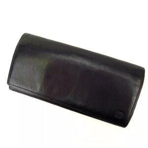 Roberta Di Camerino Wallet Purse Long Wallet Black Woman Authentic Used Y1020